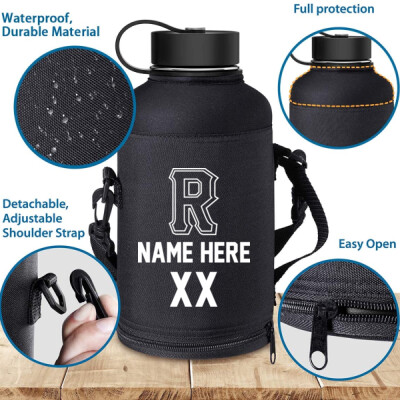 64oz Water Bottle with case - personalized with player name / number Thumbnail