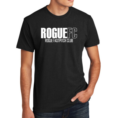 Adult Next Level T-Shirt - RogueFC all white logo Thumbnail