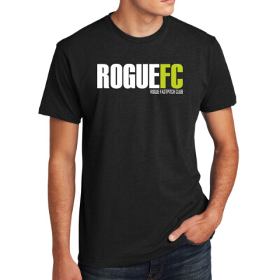 Adult Next Level T-Shirt - RogueFC lime logo  Thumbnail