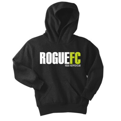 Youth Fleece Hoodie - RogueFC lime logo Thumbnail