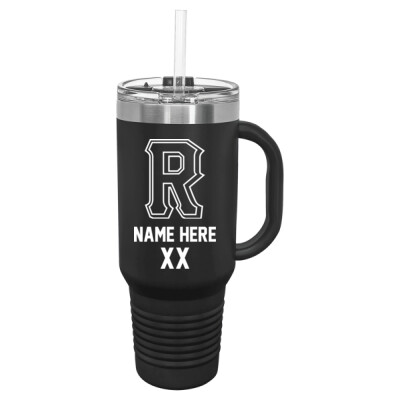 40oz Tumbler with handle optional name/number included Thumbnail
