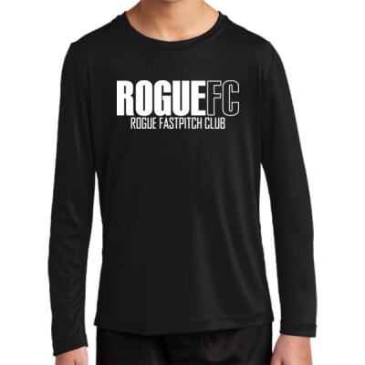 Youth UPF 50 Long Sleeve - RogueFC all white Thumbnail